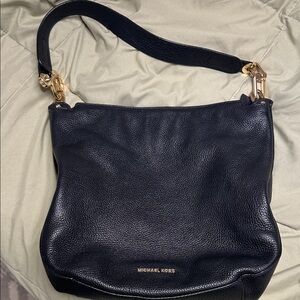 Michael Kors Black Pebbled Leather Shoulder Bag